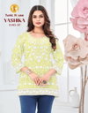 Yashika By Tunic House Georgette Shiffly Worked Short Tops Bulk Orders In India